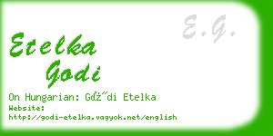 etelka godi business card